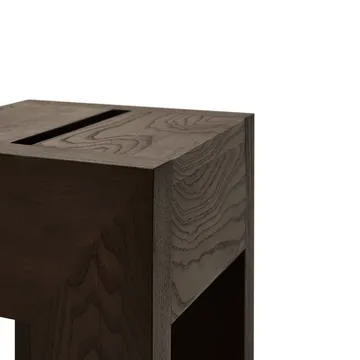 Monolith table d’appoint - Frêne brun foncé, 29x29x36 cm - Form & Refine