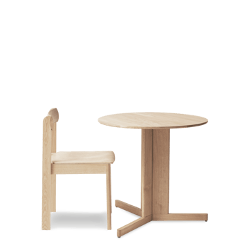Table à manger Trefoil Ø75 cm   - Chêne blanc - Form & Refine