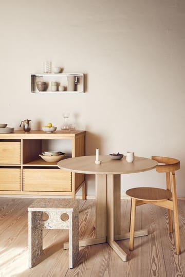 Table à manger Trefoil Ø75 cm   - Chêne blanc - Form & Refine