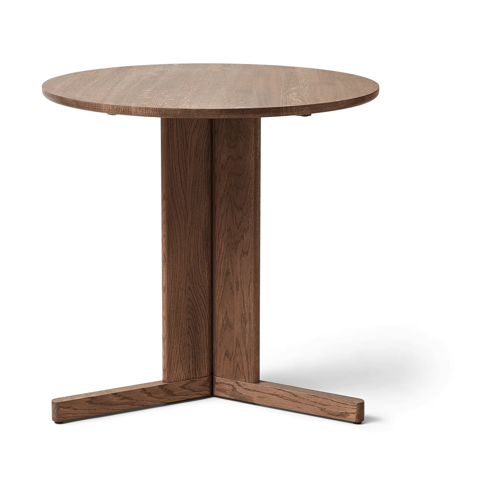 Table à manger Trefoil Ø75 cm, Chêne fumé Form & Refine