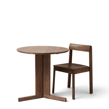 Table à manger Trefoil Ø75 cm   - Chêne fumé - Form & Refine