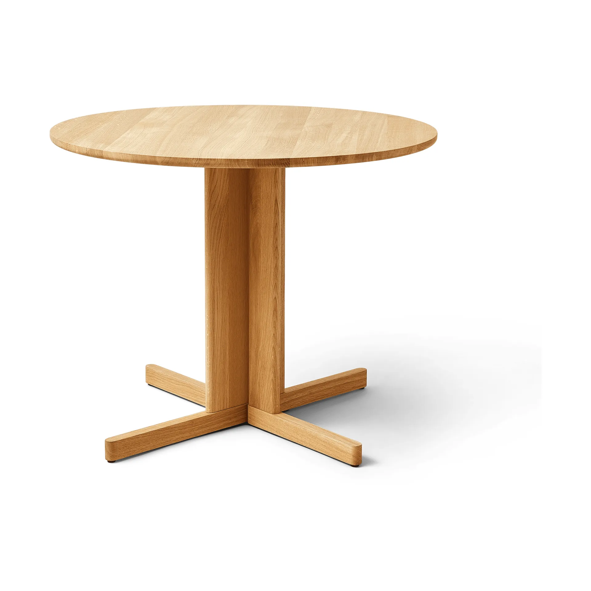 Table à manger Trefoil Ø90 cm, Chêne Form & Refine