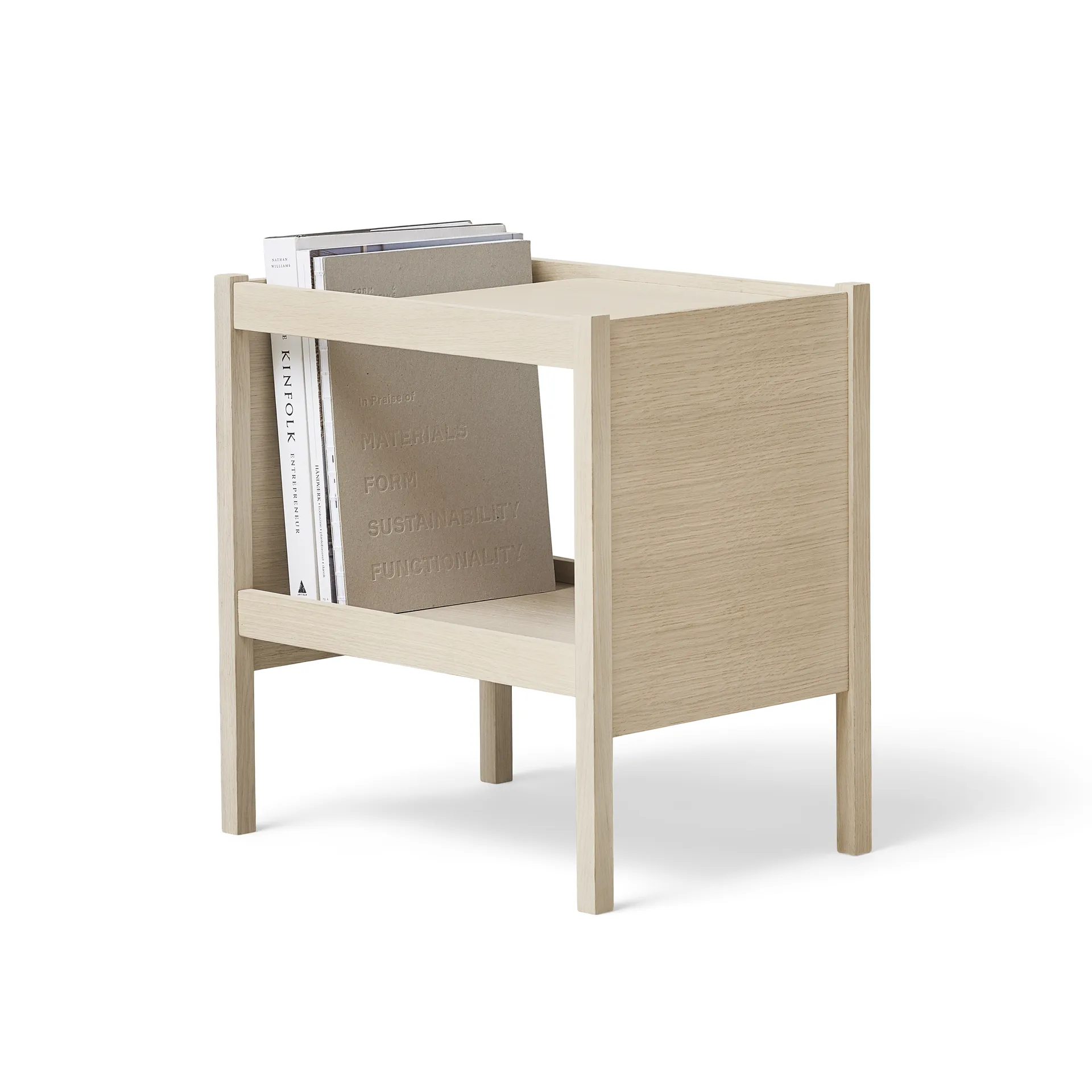 Table d'appoint Journal 29x43 cm, Chêne blanc Form & Refine