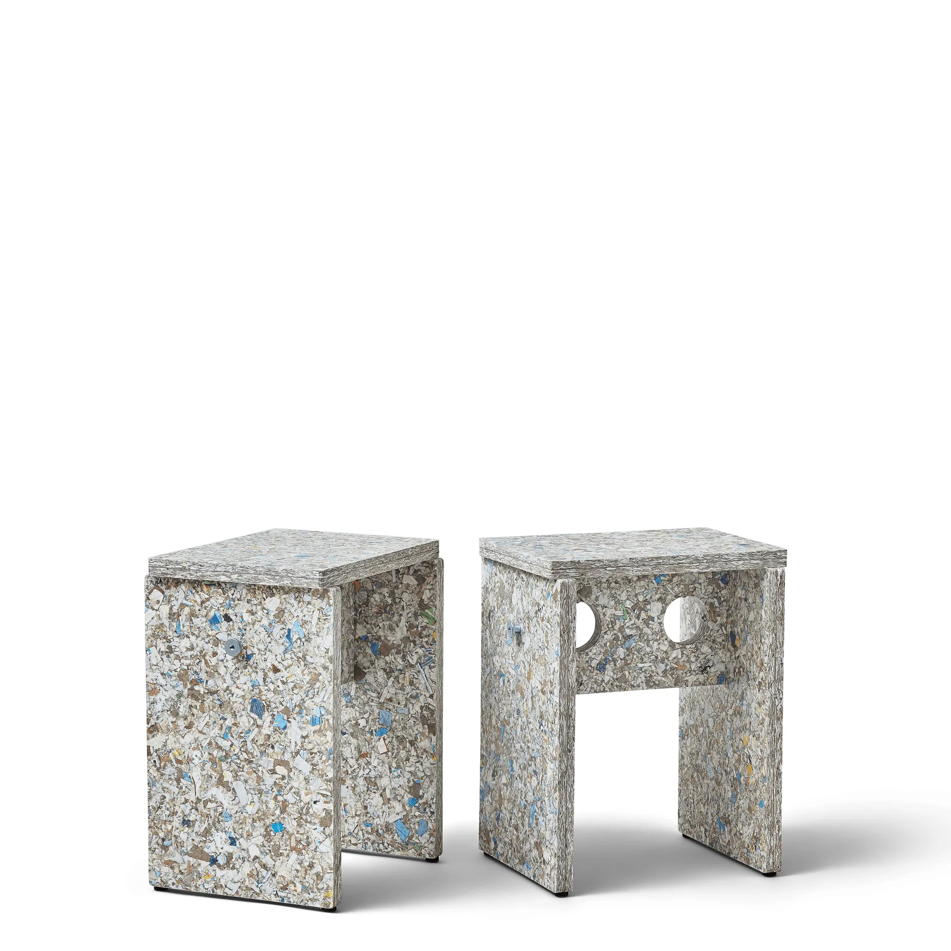 Tabouret Remake 35x45 cm, Gris Form & Refine