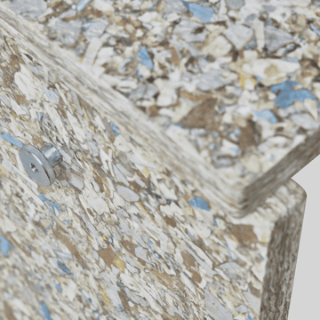 Tabouret Remake 35x45 cm   - Gris - Form & Refine