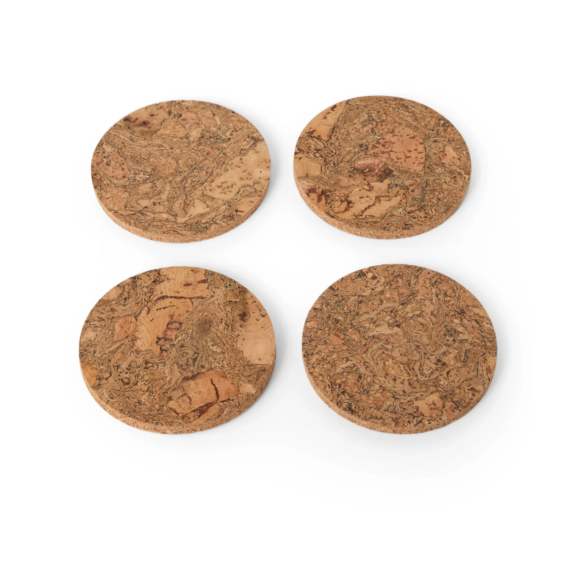 Dessous de verre Cork Lot de 4, Naturel Formgatan
