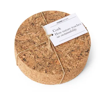 Dessous de verre Cork Lot de 4 - Naturel - Formgatan