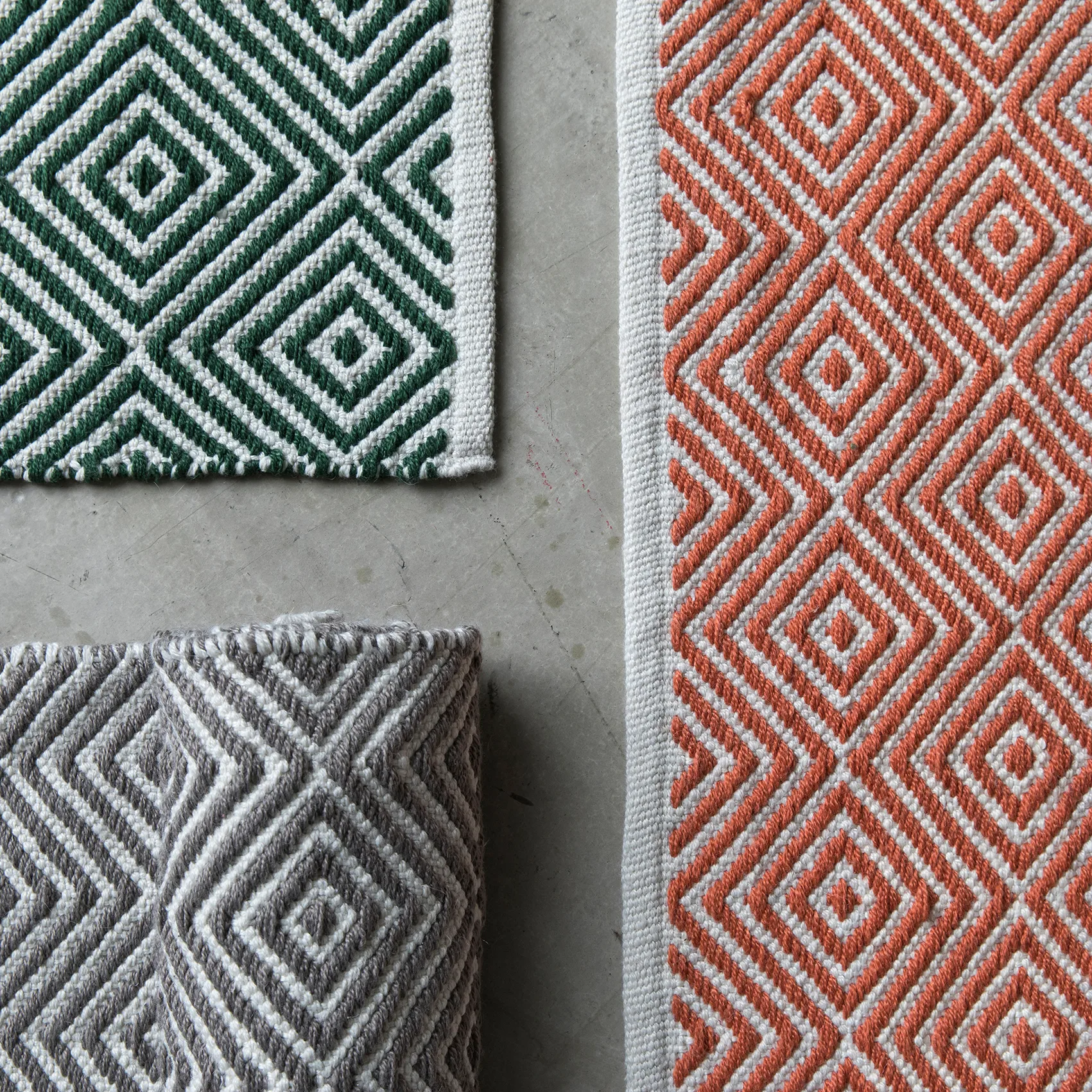 Tapis Diamond 140 x 200cm, Burnt orange Formgatan