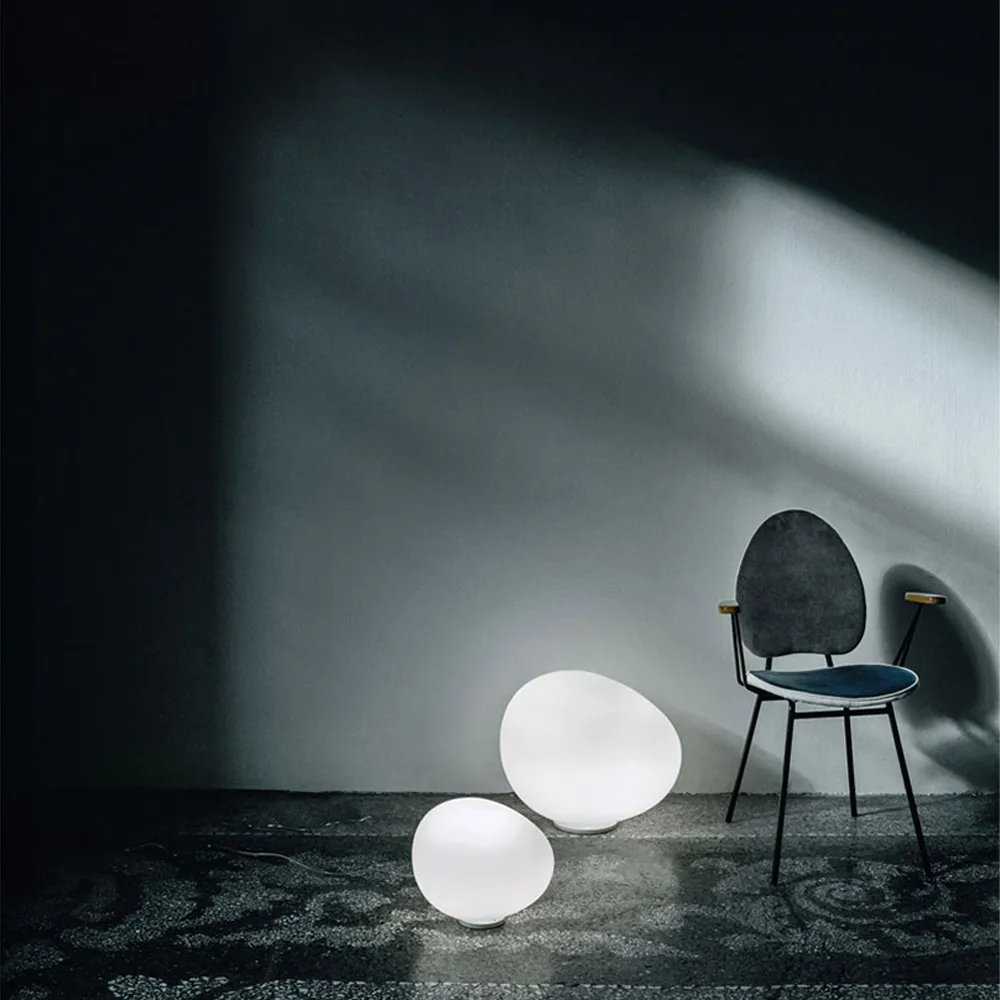 Lampe de table Gregg midi, blanc, LED Foscarini