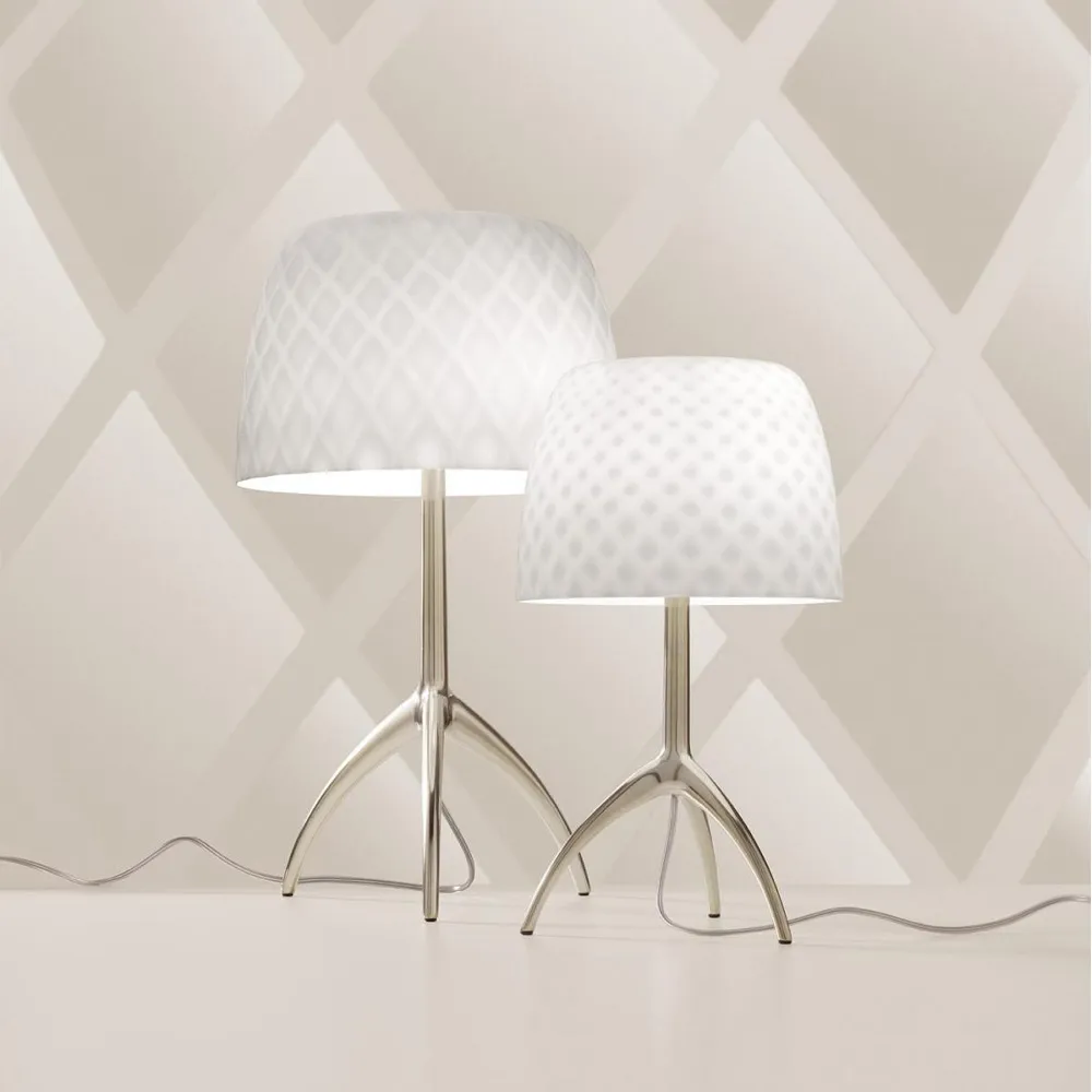 Lampe de table Lumiere 30th Piccola Dimbar, champagne, pastilles Foscarini