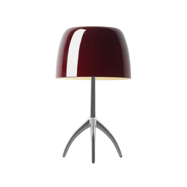 Lampe de table Lumiere Grande Dimbar - rouge cerise, aluminium - Foscarini