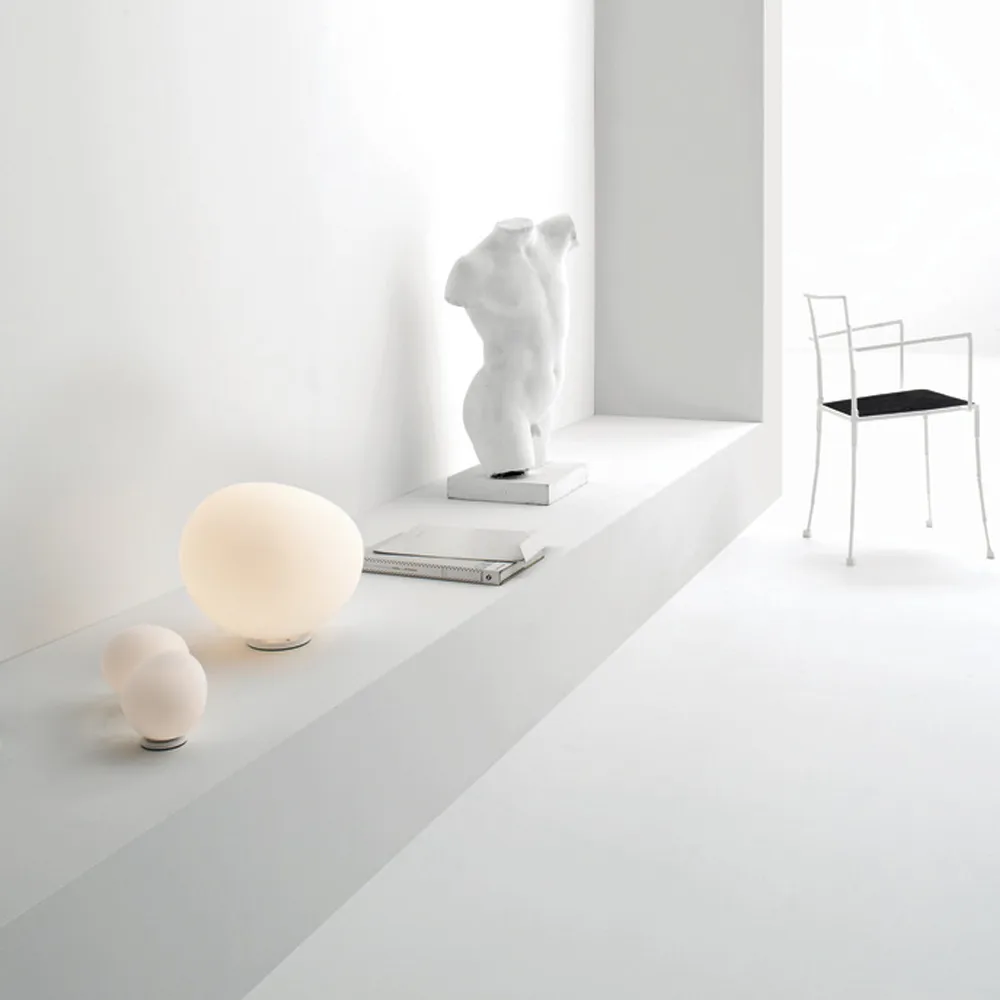 Lampe de table Poly Gregg media, Blanc Foscarini