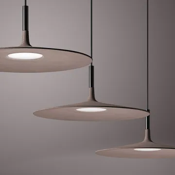 Suspension Aplomb Large - Béton blanc - Foscarini