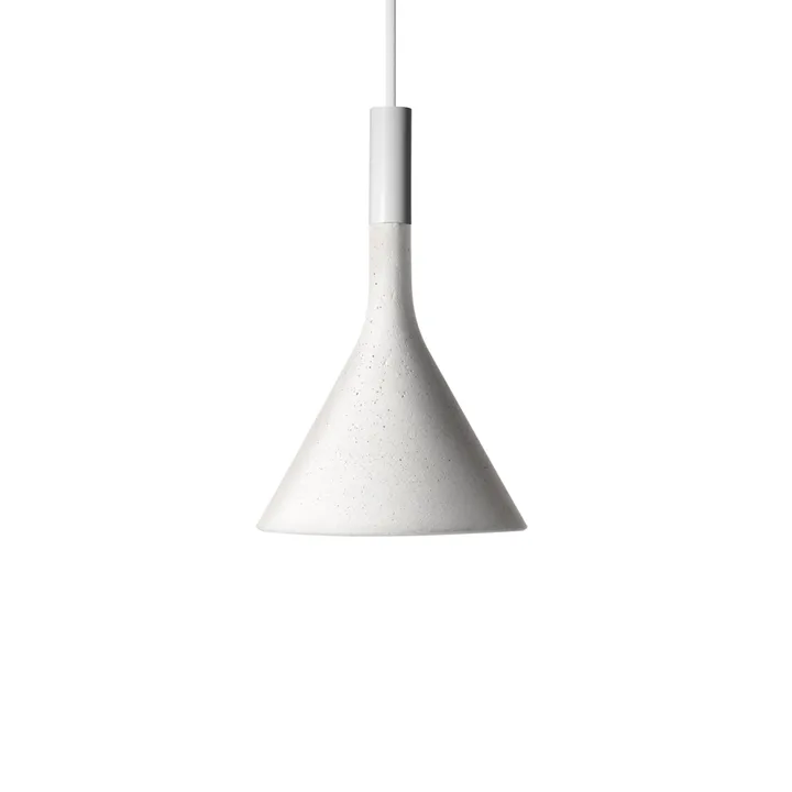 Suspension Aplomb Mini - blanc, bianco béton - Foscarini