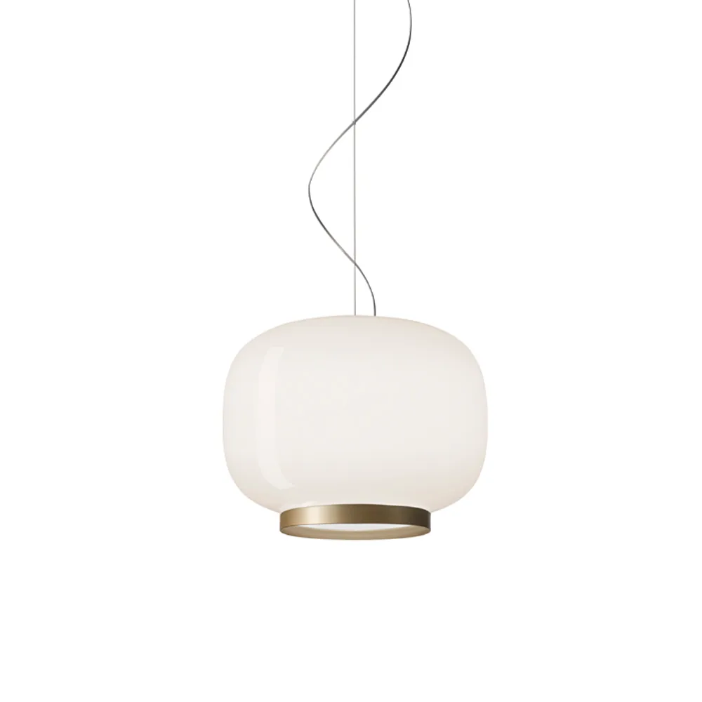 Suspension Chouchin 1 Reverse, blanc/or Foscarini