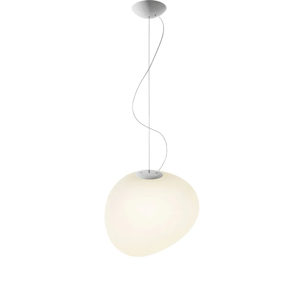 Suspension Gregg media, Blanc Foscarini