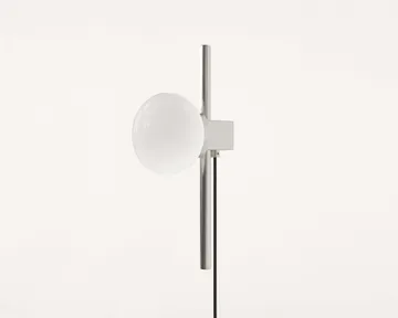 Applique murale Ovoid Single - Acier inoxydable-verre opalin - FRAMA