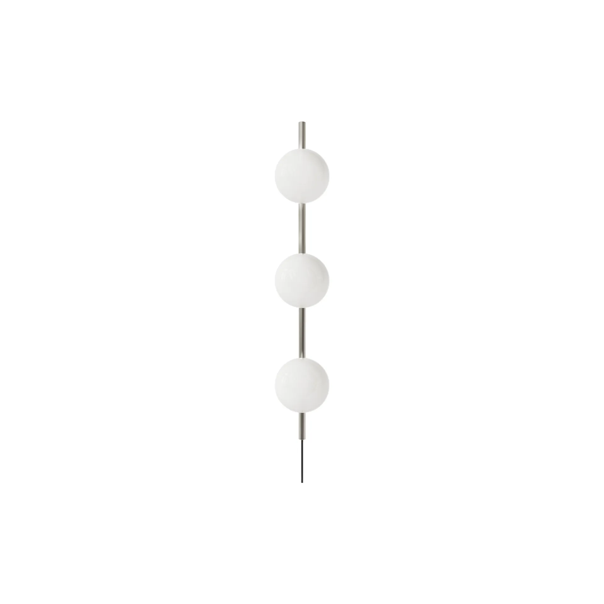 Applique murale Ovoid Single, Acier inoxydable-verre opalin FRAMA