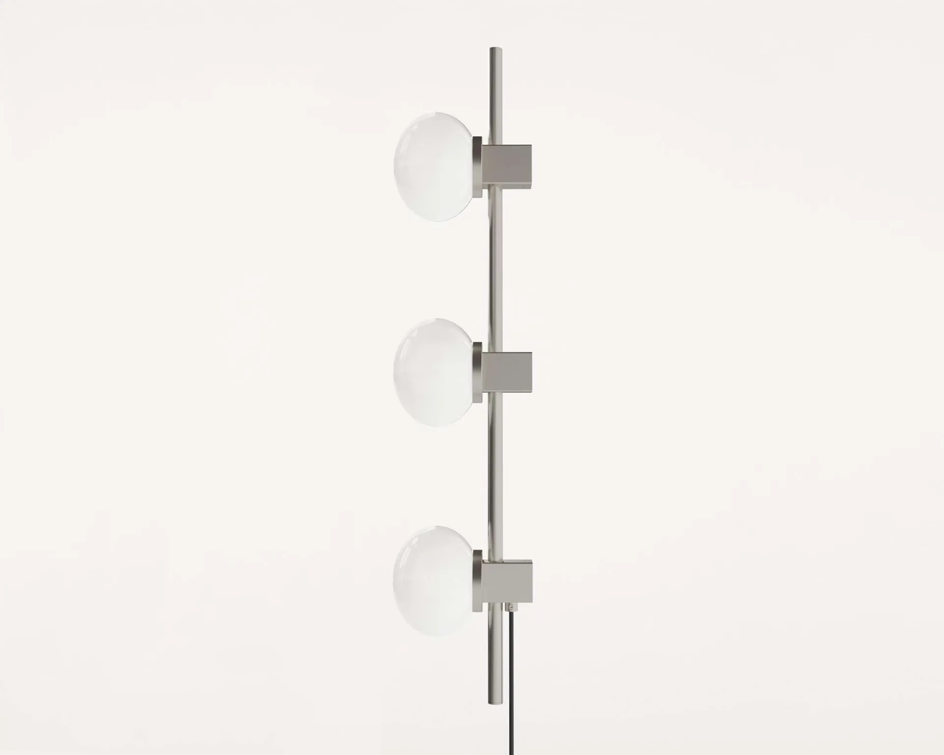 Applique murale Ovoid Single, Acier inoxydable-verre opalin FRAMA