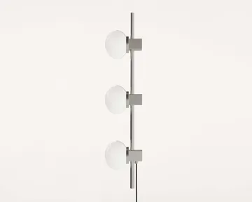 Applique murale Ovoid Single - Acier inoxydable-verre opalin - FRAMA