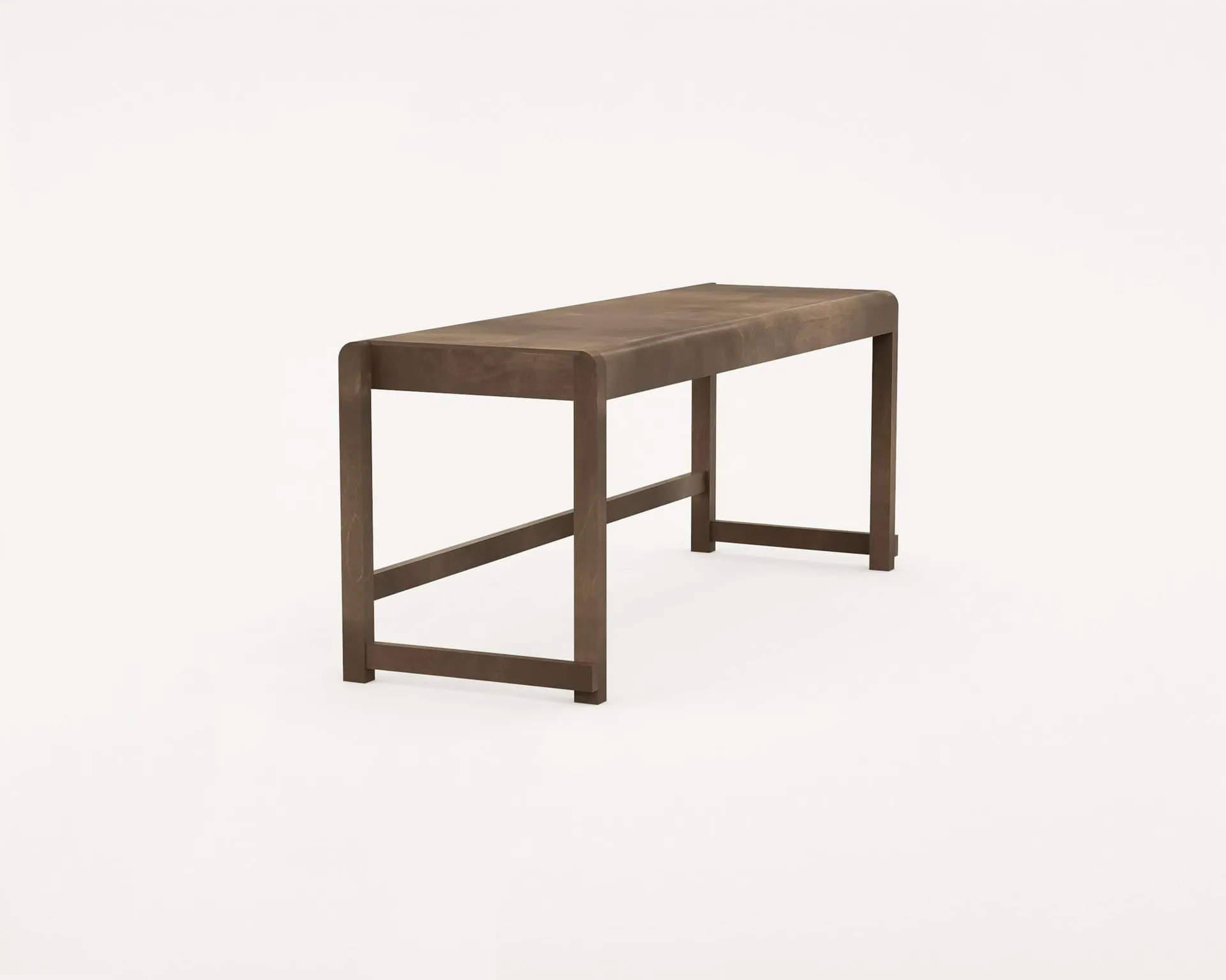 Banc Bench 01, Bouleau brun foncé, 114,6x37x46 cm FRAMA