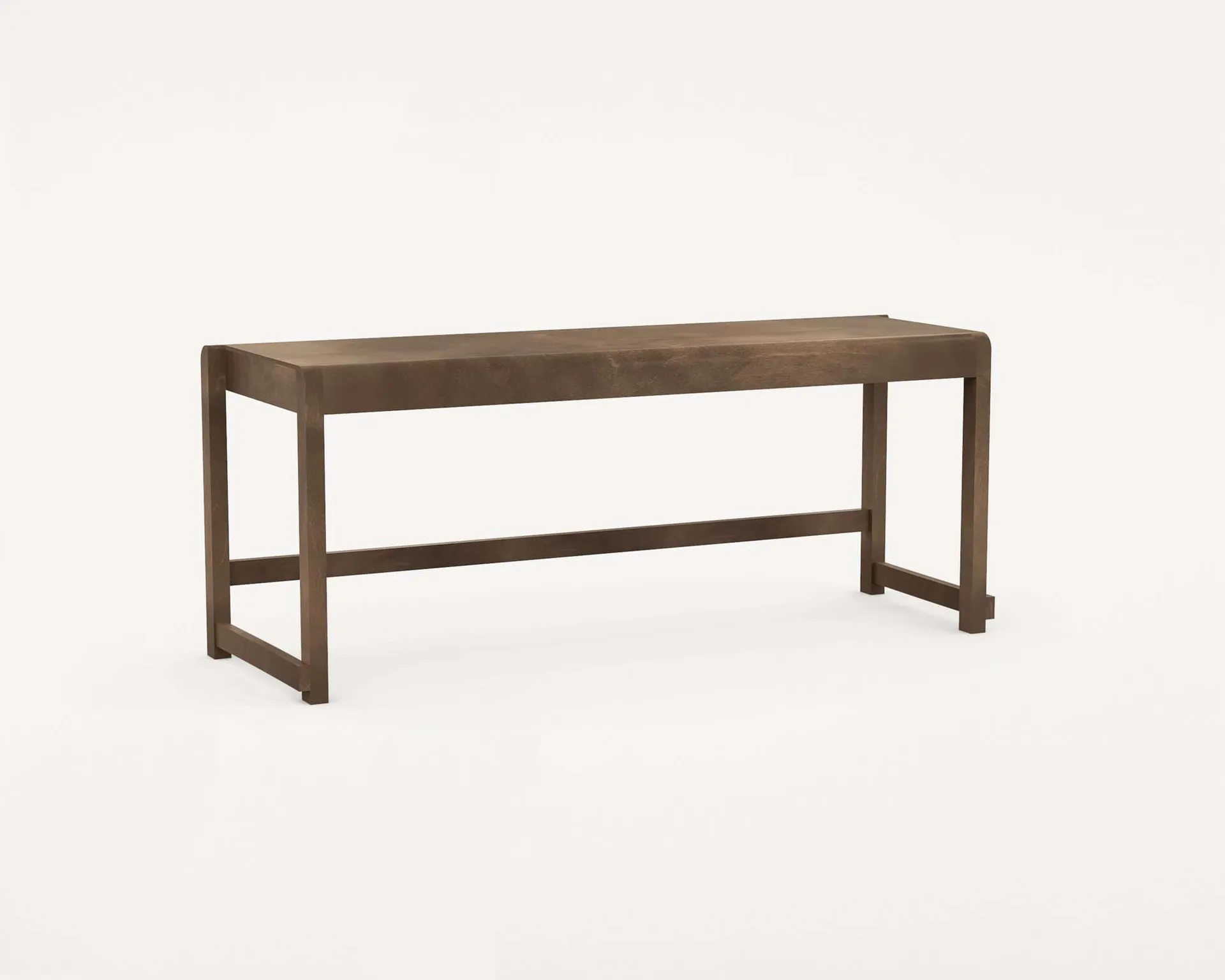 Banc Bench 01, Bouleau brun foncé, 114,6x37x46 cm FRAMA