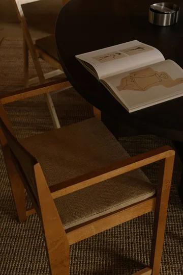 Chaise avec accoudoirs Armrest Chair 01 - Bouleau brun foncé - FRAMA