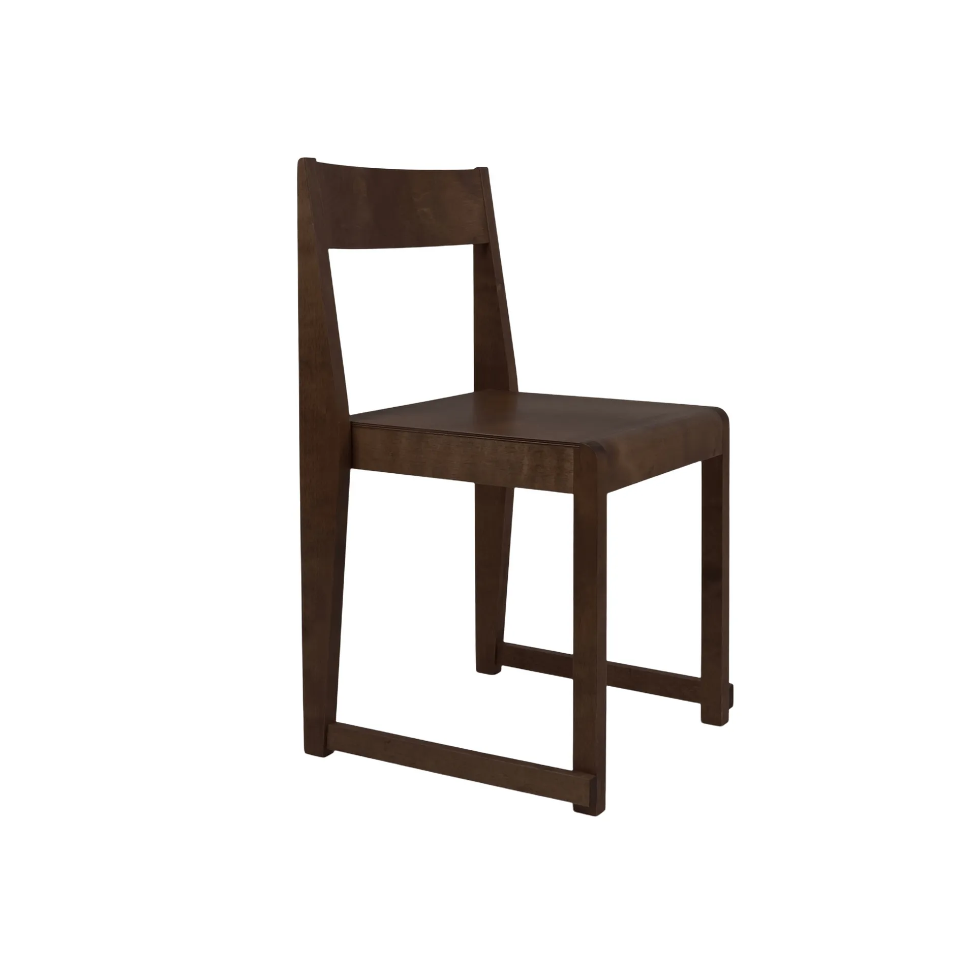 Chaise Chair 01, Bouleau brun foncé FRAMA