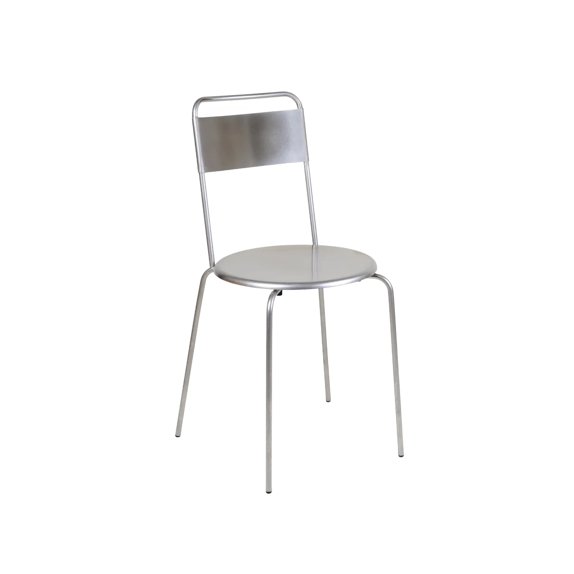 Chaise Petit Rond, Acier inoxydable FRAMA
