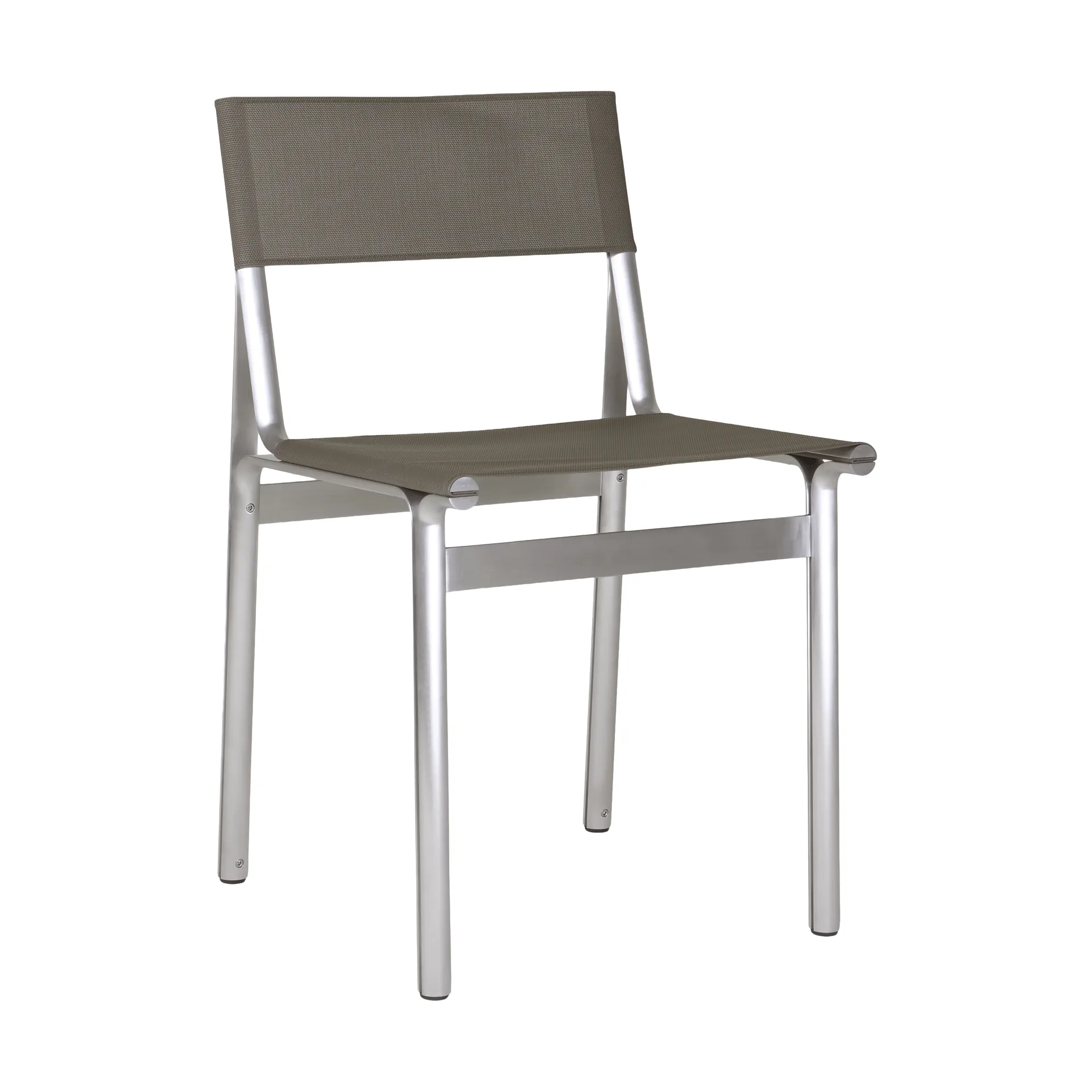 Chaise Union, Aluminium-Taupe Mesh FRAMA