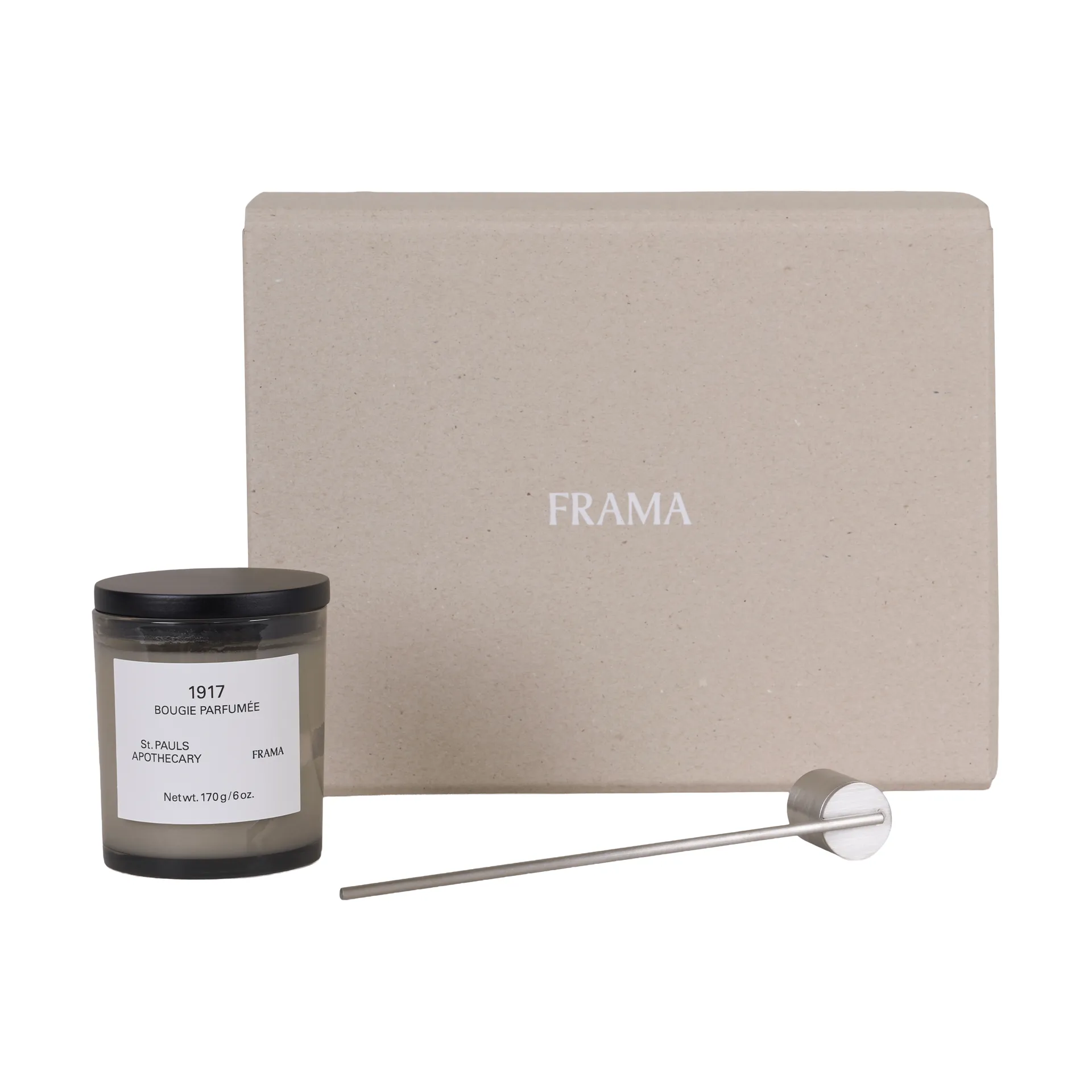 Coffret cadeau bougie parfumée + éteignoir FRAMA, 1917 FRAMA