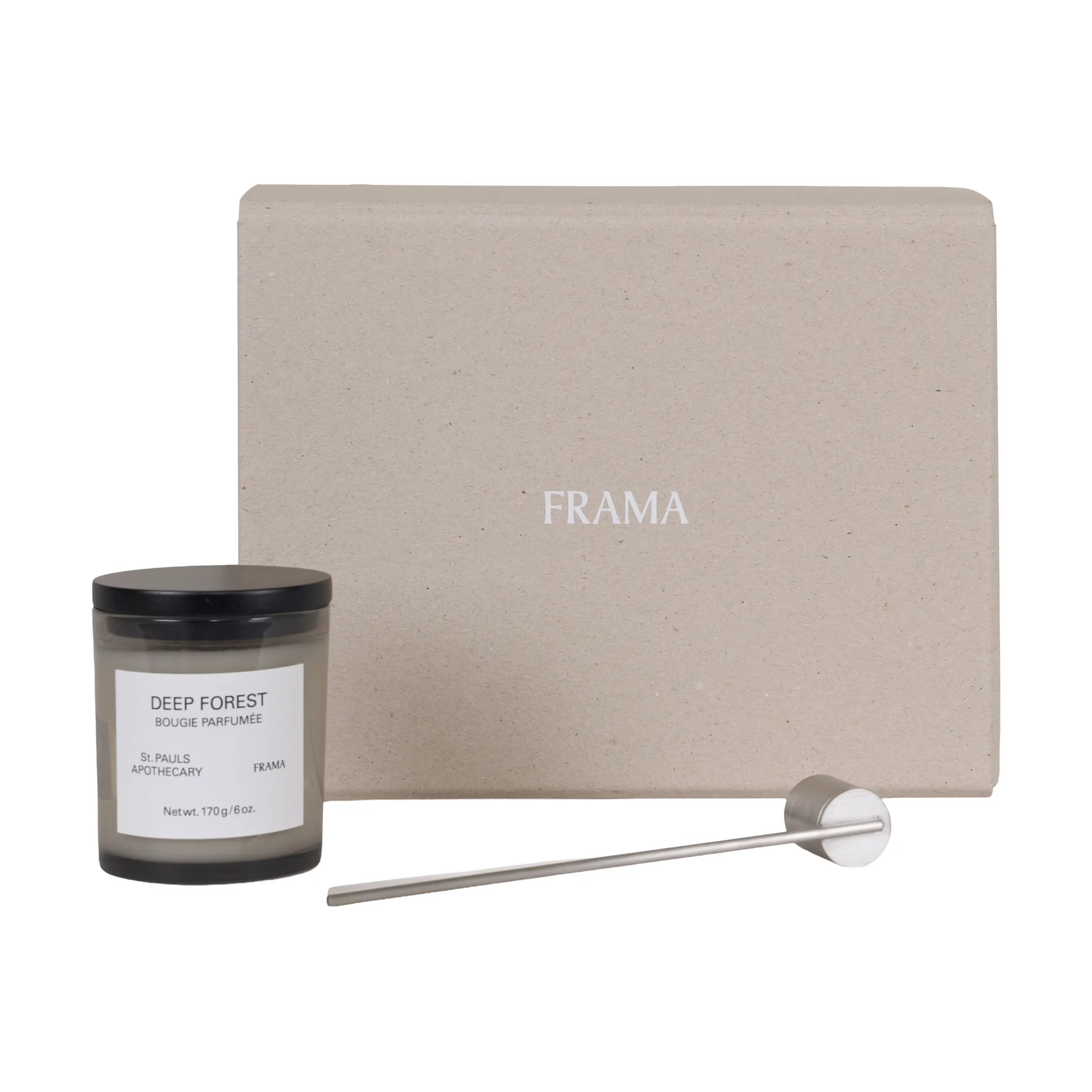 Coffret cadeau bougie parfumée + éteignoir FRAMA, Deep Forest FRAMA