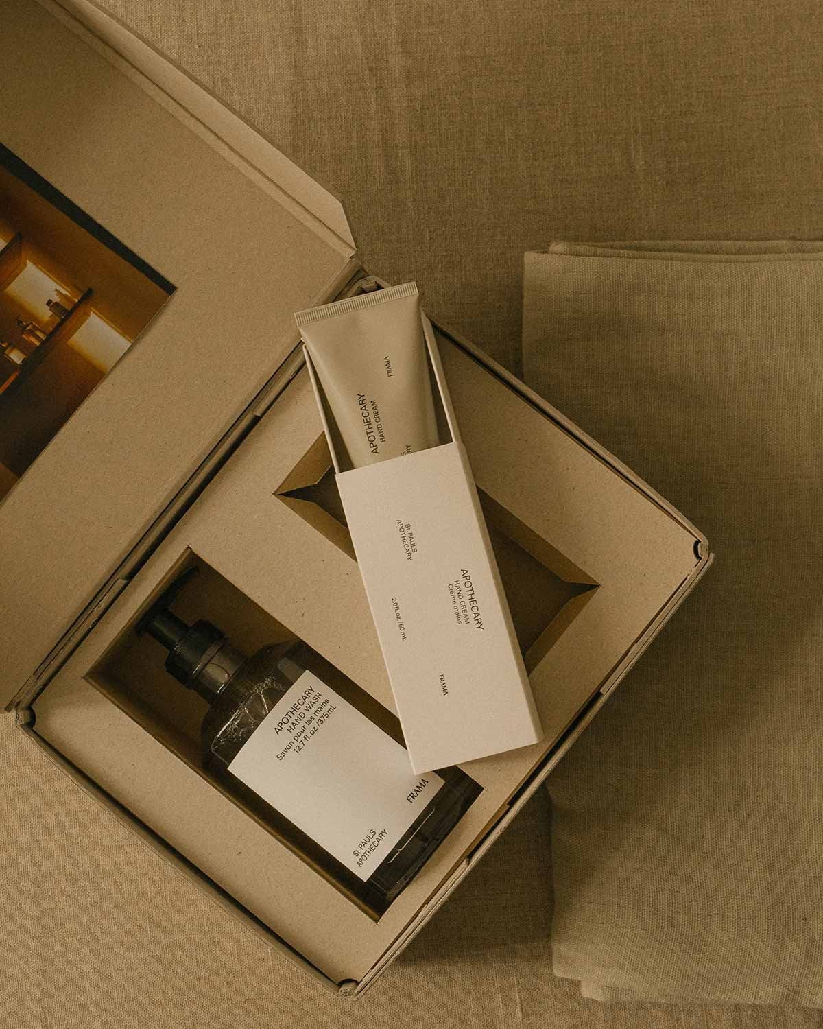 Coffret cadeau savon pour les mains + crème pour les mains FRAMA, Apothecary FRAMA