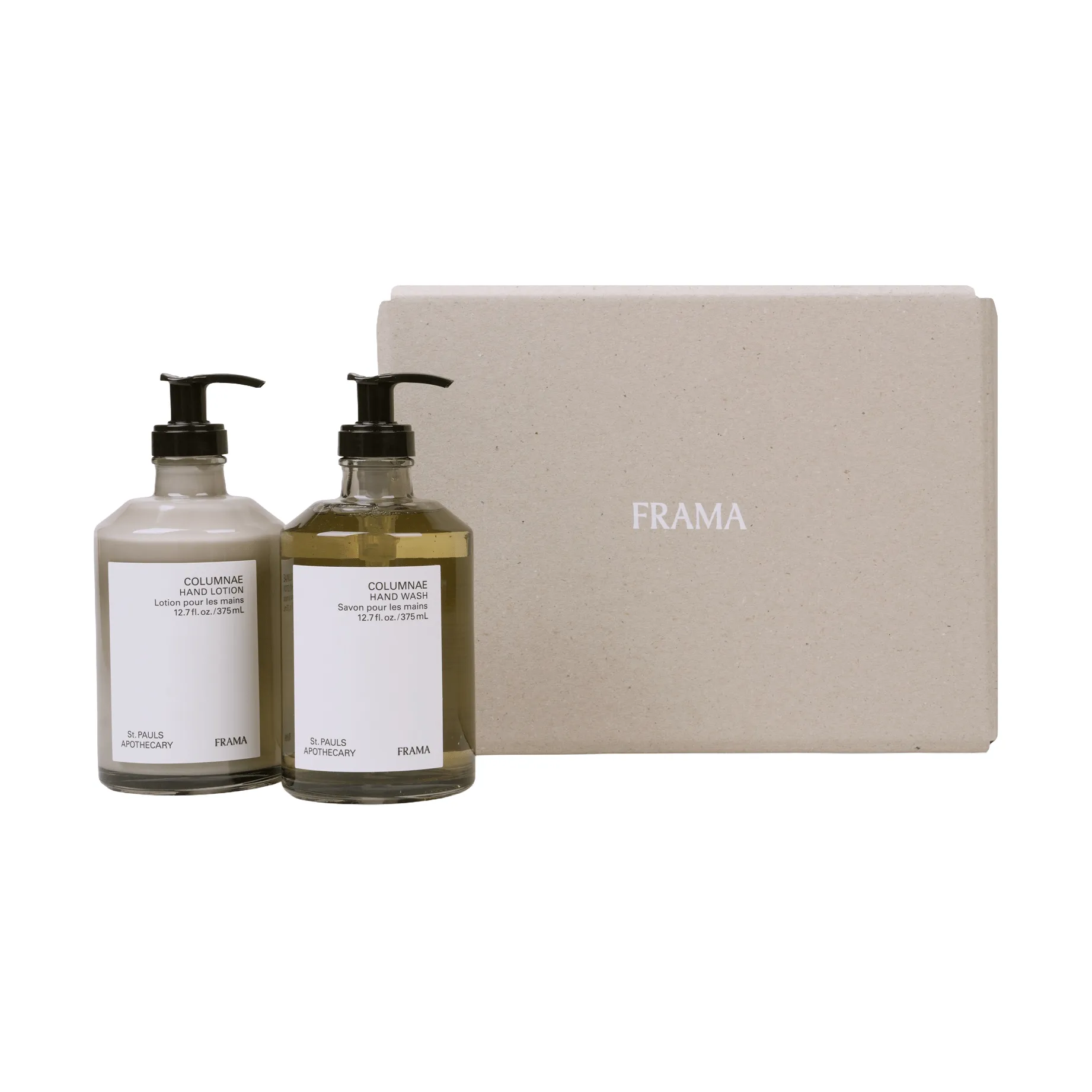 Coffret cadeau savon pour les mains + lotion pour les mains FRAMA, Columnae FRAMA