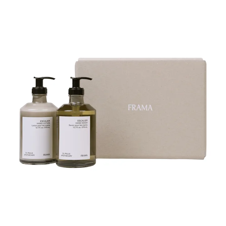 Coffret cadeau savon pour les mains + lotion pour les mains FRAMA - Escalier - FRAMA