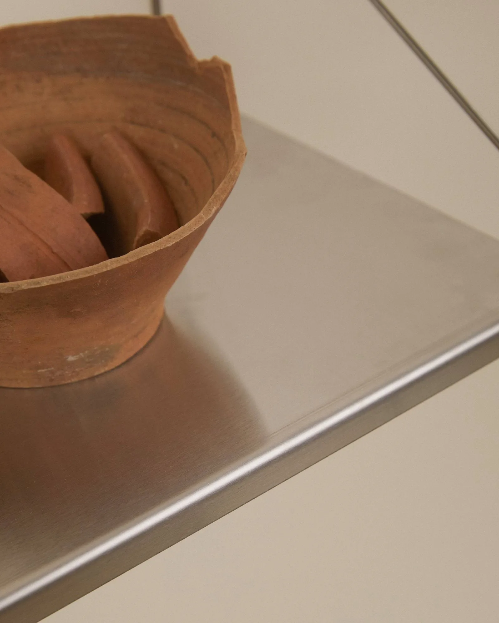 Étagère murale Single Shelf, Acier inoxydable, 60x20 cm FRAMA