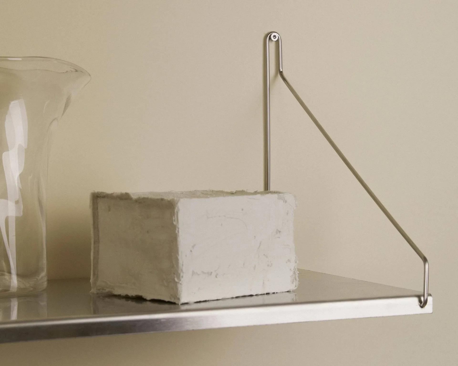 Étagère murale Single Shelf, Acier inoxydable, 80x20 cm FRAMA