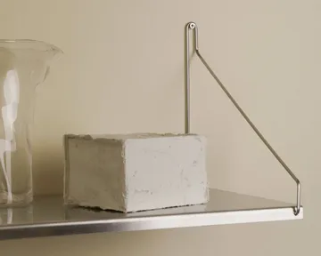 Étagère murale Single Shelf - Acier inoxydable, 80x20 cm - FRAMA