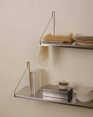 Étagère murale Single Shelf - Acier inoxydable, 80x20 cm - FRAMA