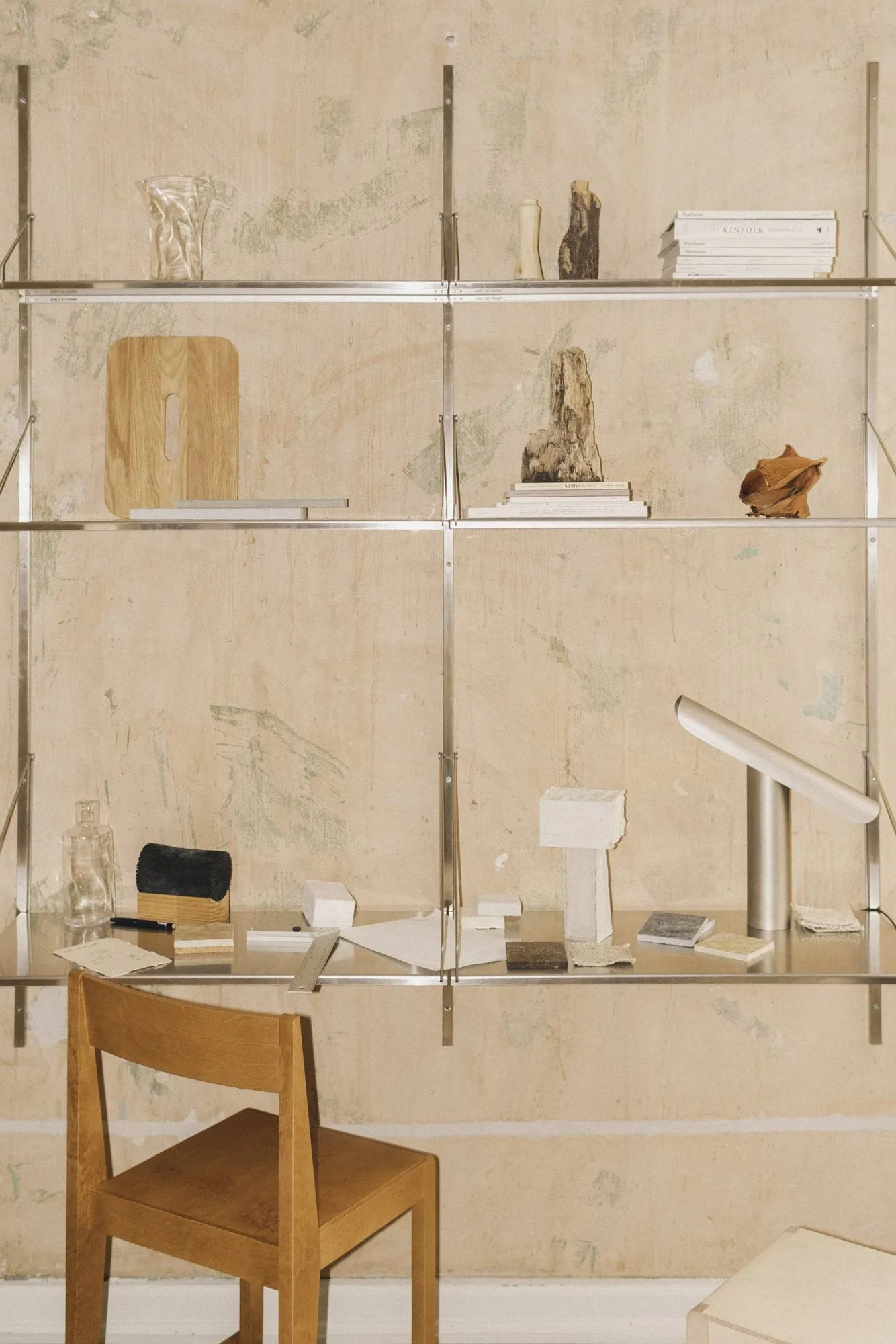 Étagère murale Single Shelf, Acier inoxydable, 80x20 cm FRAMA