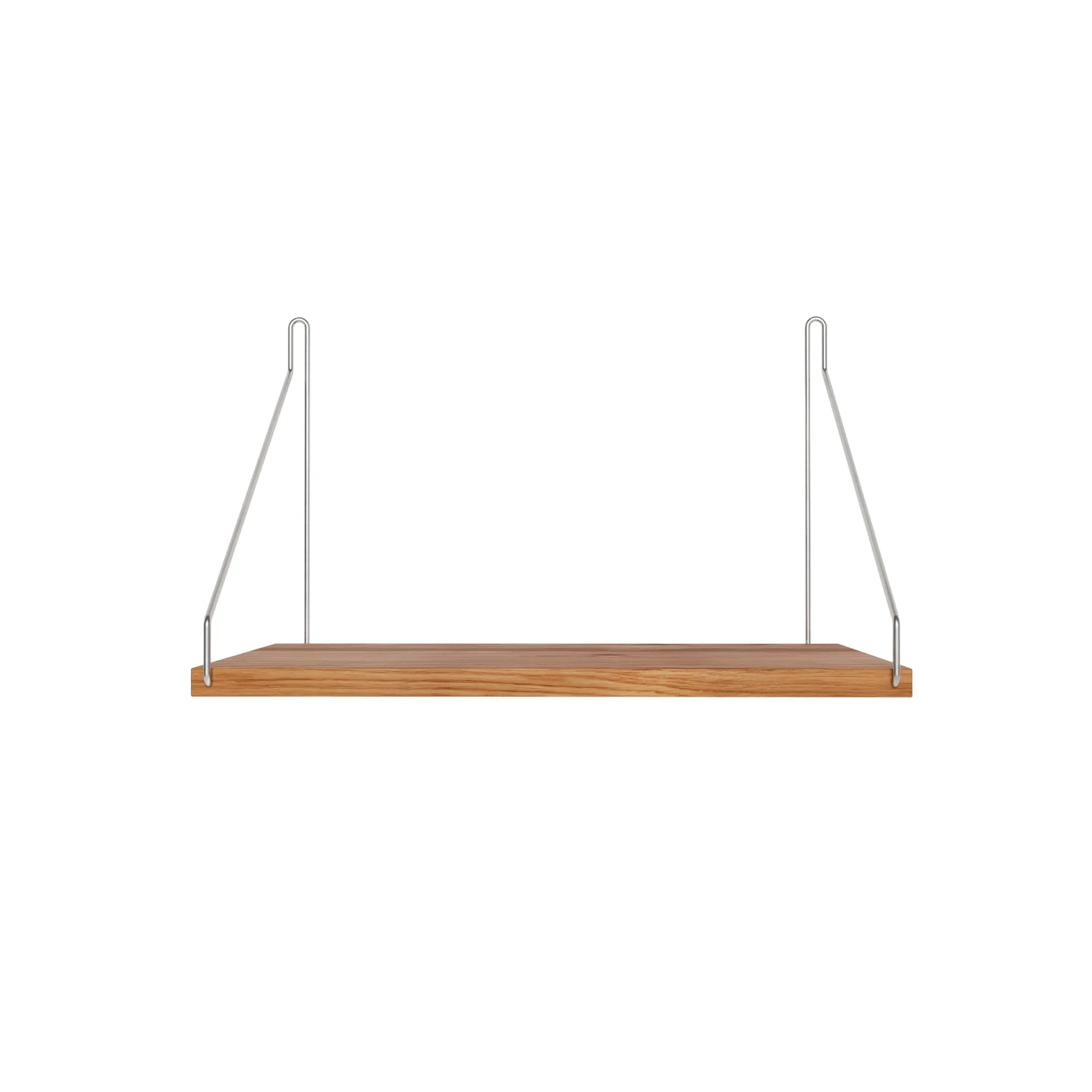 Étagère murale Single Shelf, Chêne-acier inoxydable, 40x27 cm FRAMA