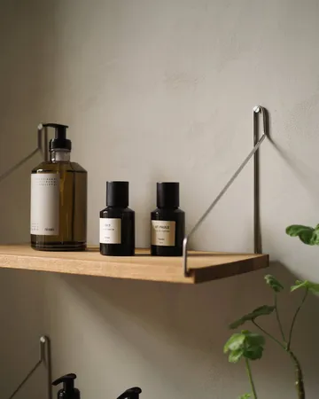 Étagère murale Single Shelf - Chêne-acier inoxydable, 40x27 cm - FRAMA