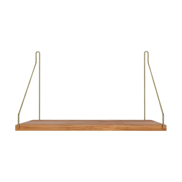 Étagère murale Single Shelf - Chêne-laiton, 40x27 cm - FRAMA