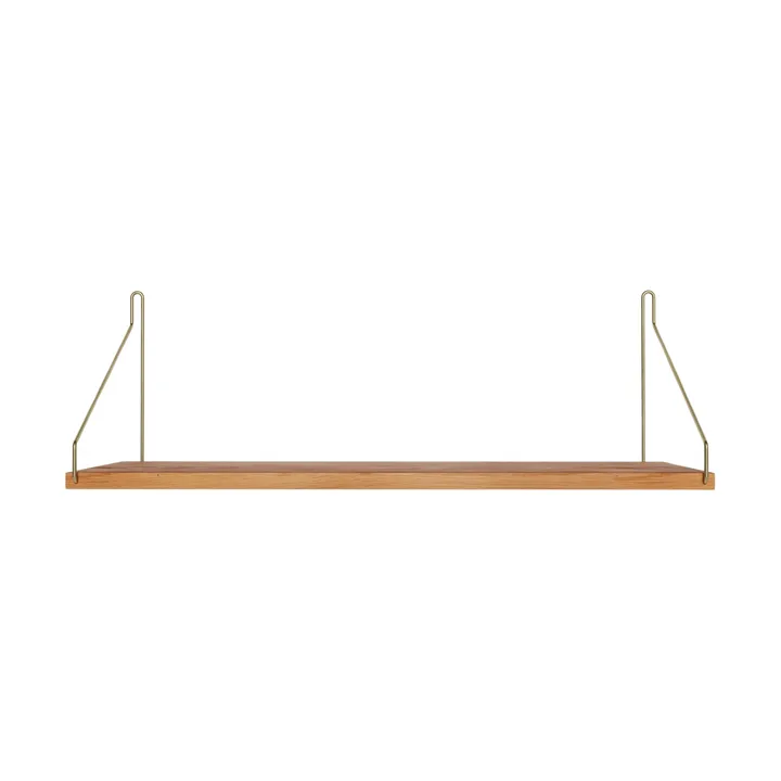 Étagère murale Single Shelf - Chêne-laiton, 60x20 cm - FRAMA