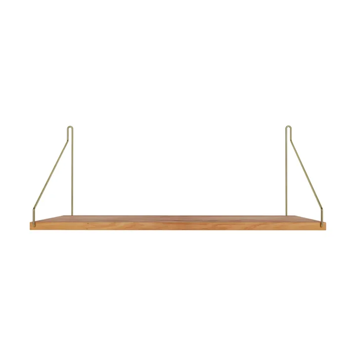Étagère murale Single Shelf - Chêne-laiton, 60x27 cm - FRAMA