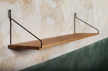 Étagère murale Single Shelf - Chêne-noir, 80x20 cm - FRAMA
