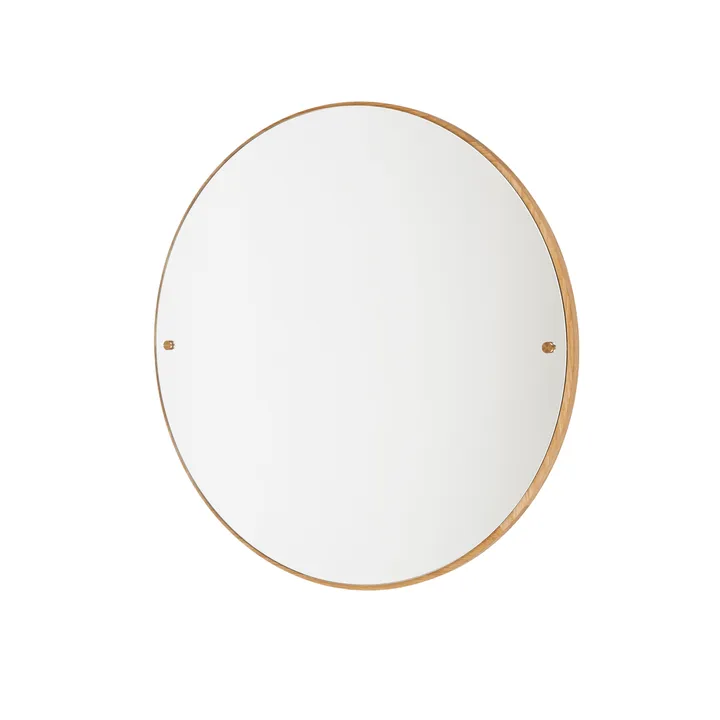Miroir CM Circle - Chêne, large, Ø70 cm - FRAMA