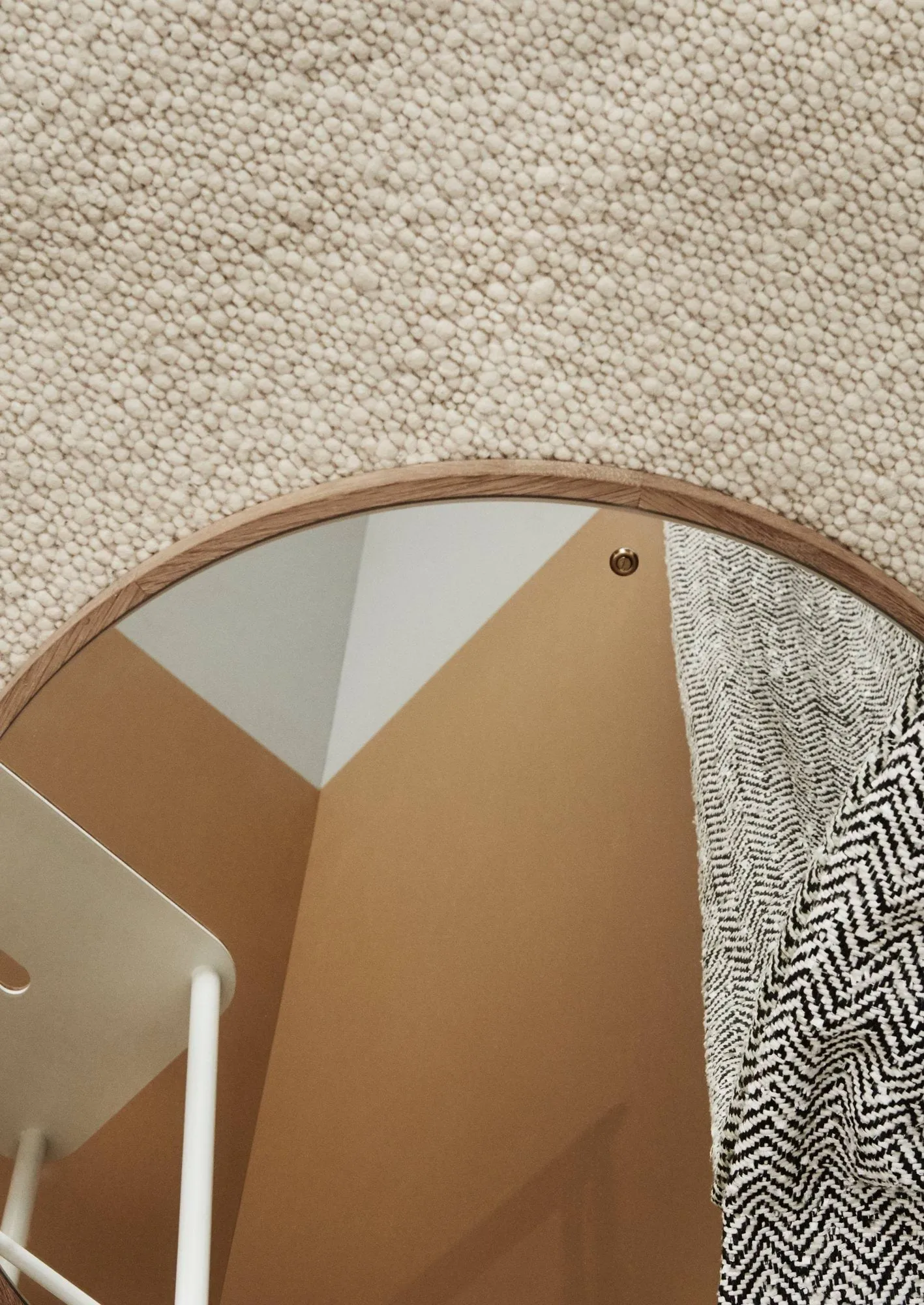 Miroir CM Circle, Chêne, medium, Ø60 cm FRAMA