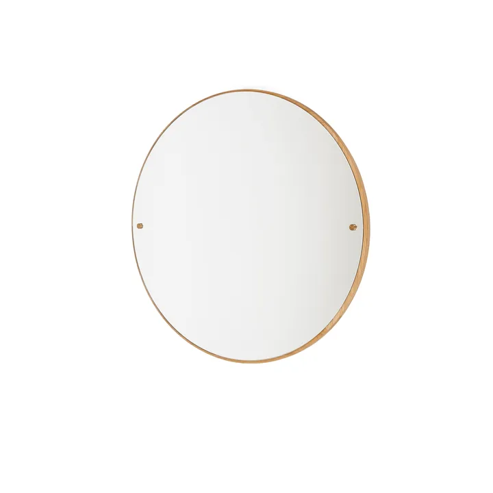 Miroir CM Circle - Chêne, small, Ø45 cm - FRAMA