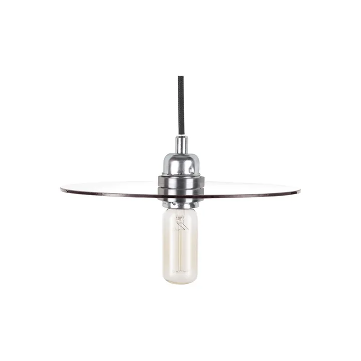 Suspension Circle Shade - Verre fumé-acier, Ø25 cm - FRAMA